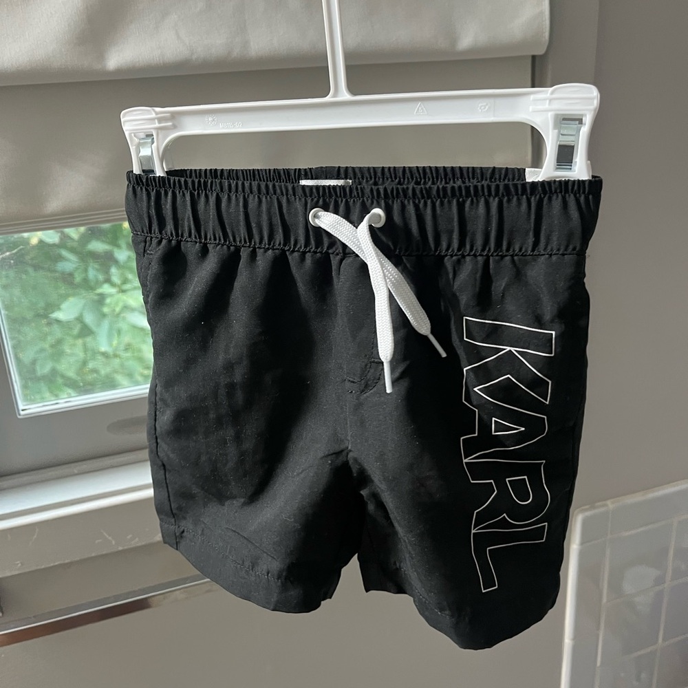 Karl Lagerfeld 2T Black Swim Trunk